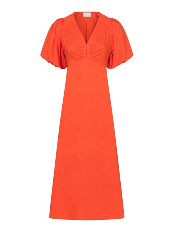 Klänningar - Illiana Poplin Dress – Coral